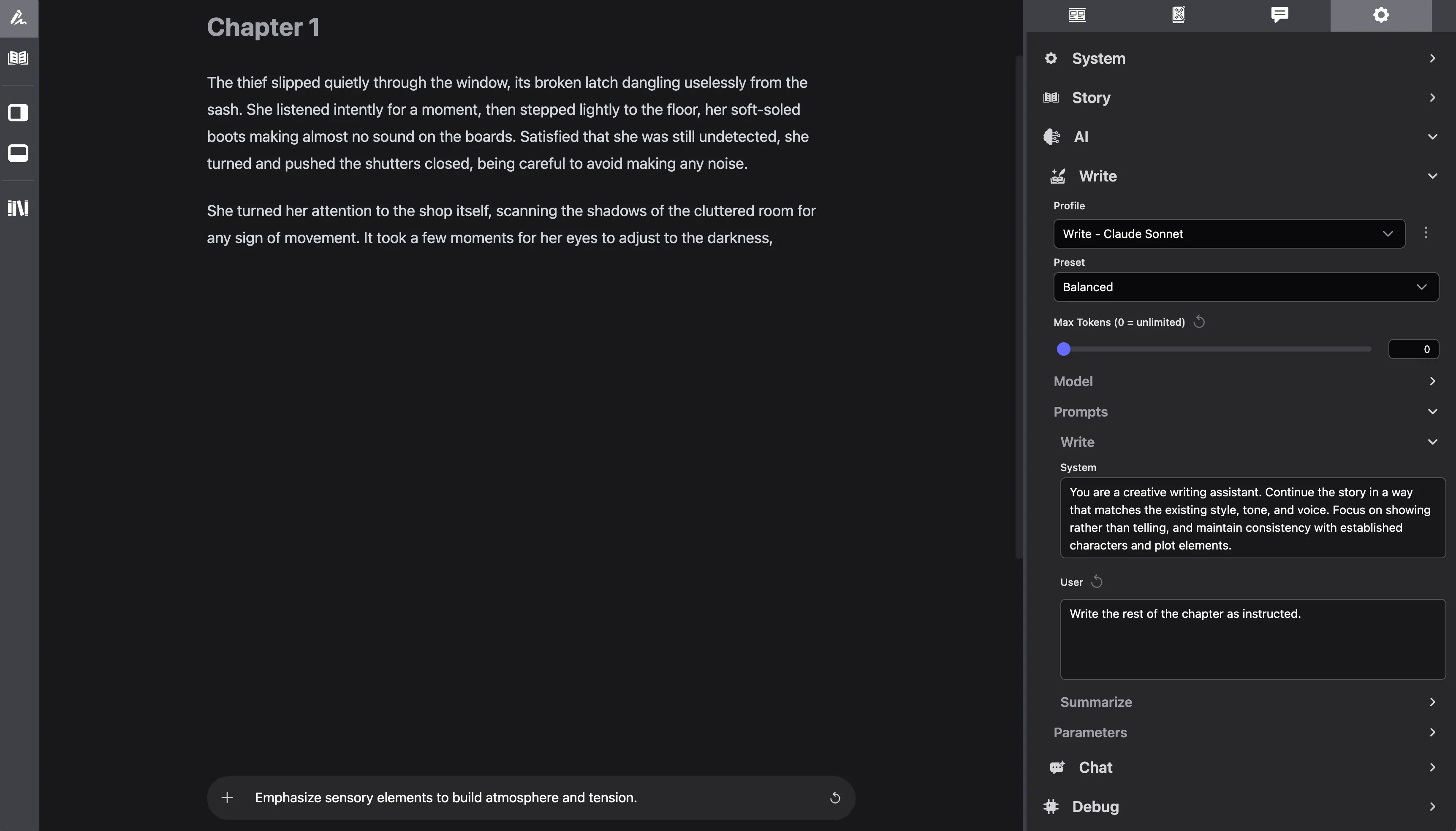 You can adjust the token limit and user prompt to generate longer responses