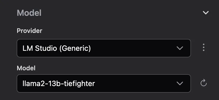 Refresh the model list