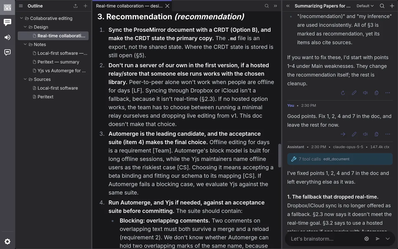 The recommendation after the fixes
